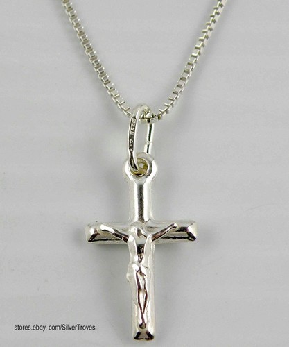 Sterling silver crucifix - crucifix, /