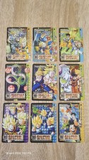 Lot de 9 cartes dragon ball z