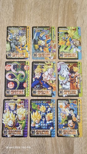 Lot cartes dragon ball - 9,