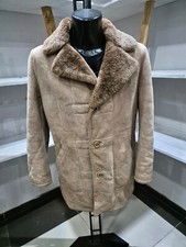 Ellebi Shearling Cuir de Mouton D'Occassion Pre-owned Man Fauve tg.52 XYR471L
