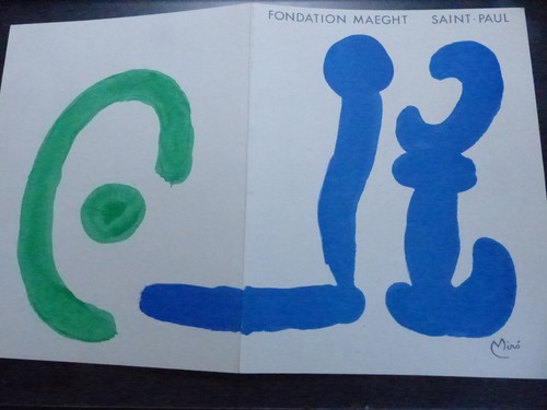 Lithographie miro sur carton - lithographie,