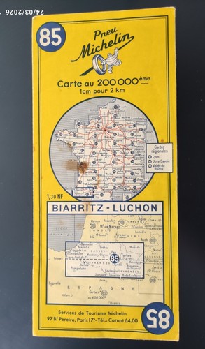 Ancienne carte michelin 85 - carte, n°