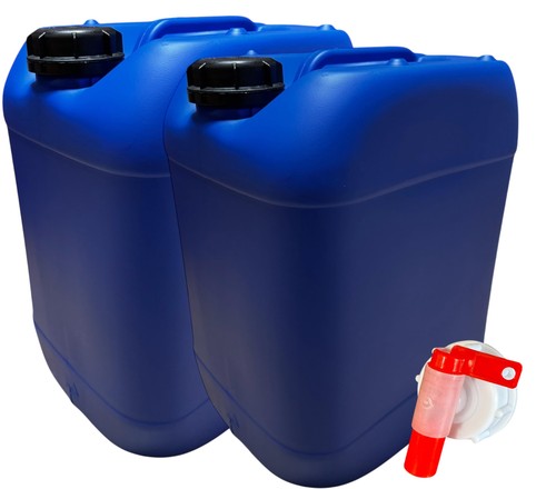 Bidons plastique bleu l - 20,