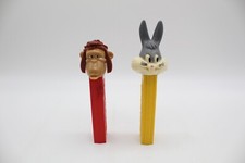 PEZ - VINTAGE - SANS PIEDS - NO FEET - KING LOUIE & BUGS BUNNY - AUSTRIA -