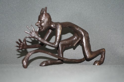 érotique bronze diable - bronze,