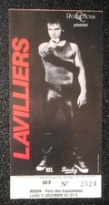 ticket billet place concert BERNARD LAVILLIERS 1981 ROUEN