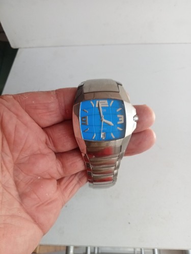 Montre lotus fond bleu - montre,