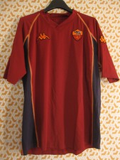 Maillot AS Roma Kappa vintage calcio Bordeaux Jersey football entrainement - XL