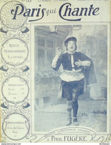 Paris qui chante - 1905, n°142