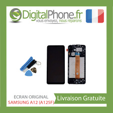 ECRAN SERVICE PACK COMPLET NOIR POUR SAMSUNG GALAXY A12 A125F SUR CHASSIS TVA