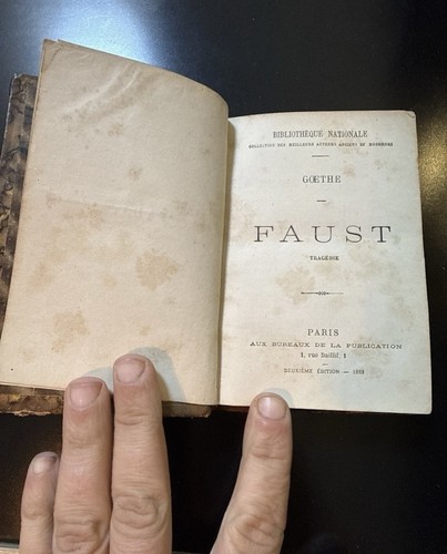 Goethe faust 1868 édition - faust,