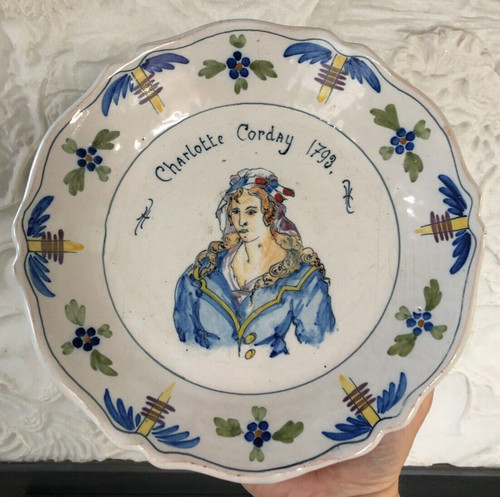 Belle assiette faïence - assiette,