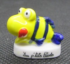 Fève Série Les P'tits Prods Un Petit Poisson jaune et bleu  #G5