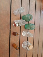 lot 8 anciens petits flacons