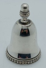 ANCIENNE CLOCHE DE TABLE ARGENT FRISE SANS BATTANT POINÇON SILVER 