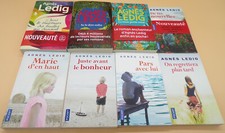 AGNES  LEDIG LOT DE HUIT ROMANS TRÈS BON ÉTAT