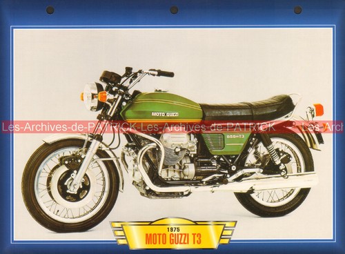Moto guzzi 850 1975 fiche - moto, t3
