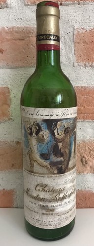 Bouteille vin vide chateau - vide,