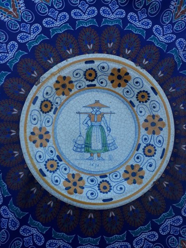 Ancienne assiette ceramique - assiette,
