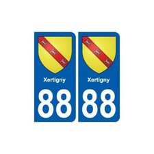 88 Xertigny blason autocollant