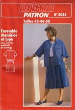 PRIMA patron CHEMISIER ET JUPE