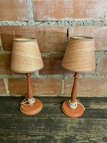 Paire ancienne lampe chevet - paire,