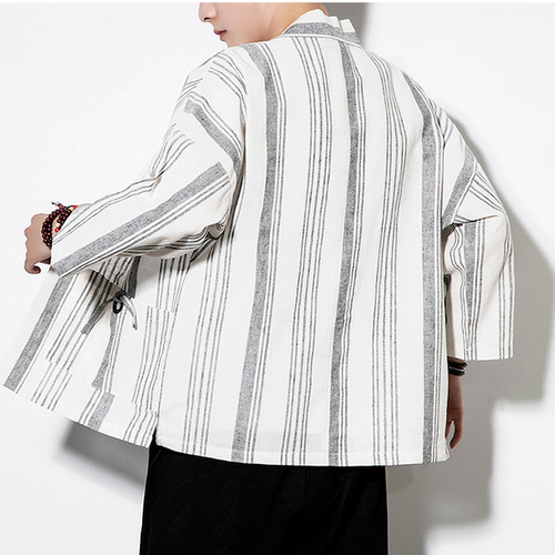 Hommes rayé kimono - kimono, cardigan
