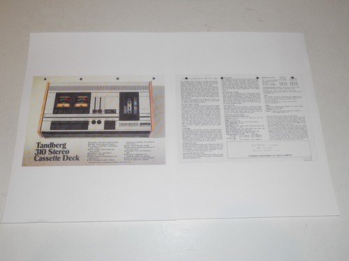 Tandberg cassette tcd - tandberg,