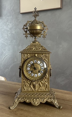 Ancienne pendule bronze xixeme - pendule,