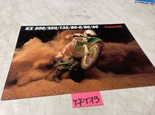 Kawasaki 1991 KX500 KX250 KX125 KX80 KX60 prospectus catalogue brochure moto
