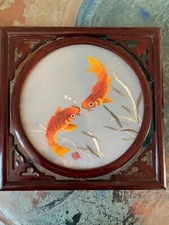 Cadre rond en bois avec