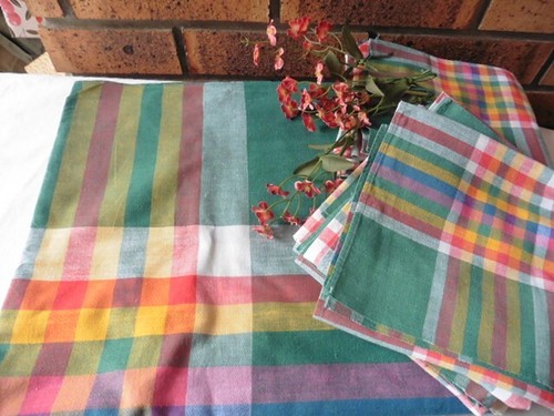 Vintage nappe serviettes a - vintage,