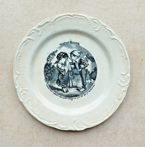 Gien assiette parlante