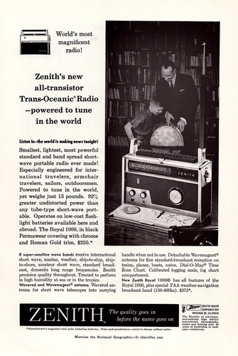 1959 zenith transistor - 1959,