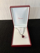 Collier goutte rouge en