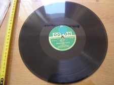 Disque 78 Tours 25 cm LOUIS ARMSTRONG Jazz 238.456 ODEON Weather birds Dear old
