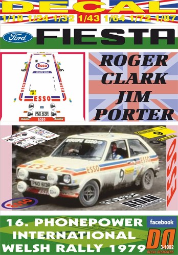 Decal ford fiesta mk1 clark - ford,