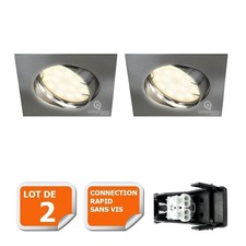 Lot de 2 spot encastrable