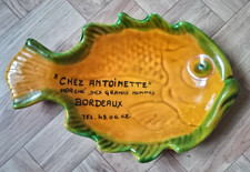 VIDE POCHE PLAT  ANCIEN  EN FORME DE POISSONPOISSON CHEZ ANTOINETTE BORDEAUX