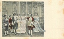 CP ILLUSTREE SCENE DE COUR