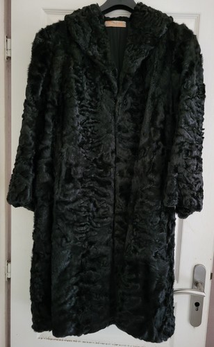 Manteau vintage astrakan en - vintage,