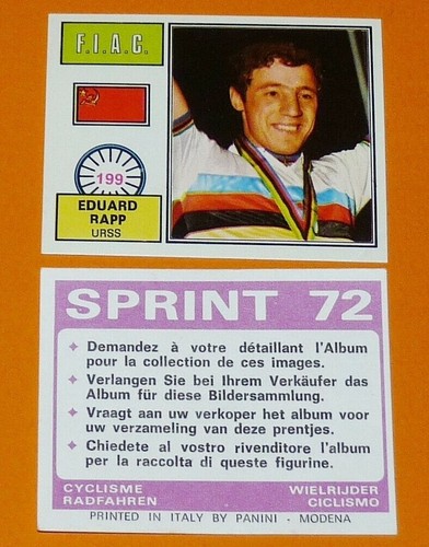 Panini sprint cyclisme - panini, 1972