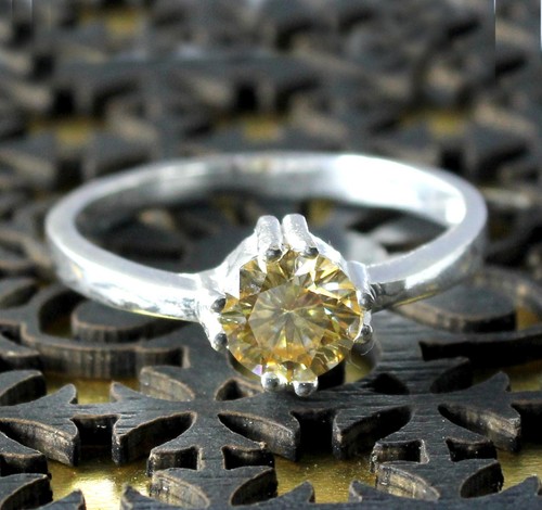 Bague solitaire diamant rond - bague,