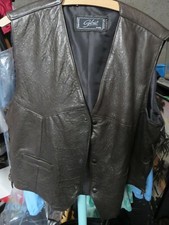 gilet homme en cuir lacets