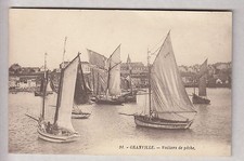 CPA  GRANVILLE 50  -  BATEAU BOAT VOILIER VOILE SAILSHIP PECHE PORT 1910 ~B41