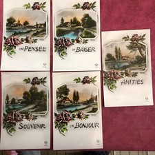 5 cartes postales NEUVES