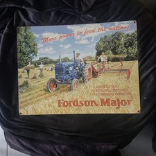 plaque émaillée TRACTEUR