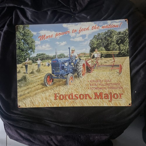 Plaque émaillée tracteur - plaque,