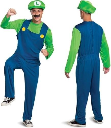 Small disguise adult luigi - small,