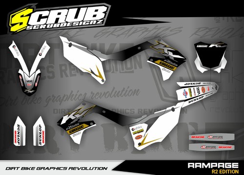 Kit stickers graphics kawasaki - stickers,